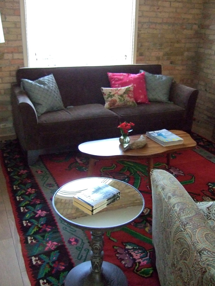 Eclectic living room in Minneapolis.