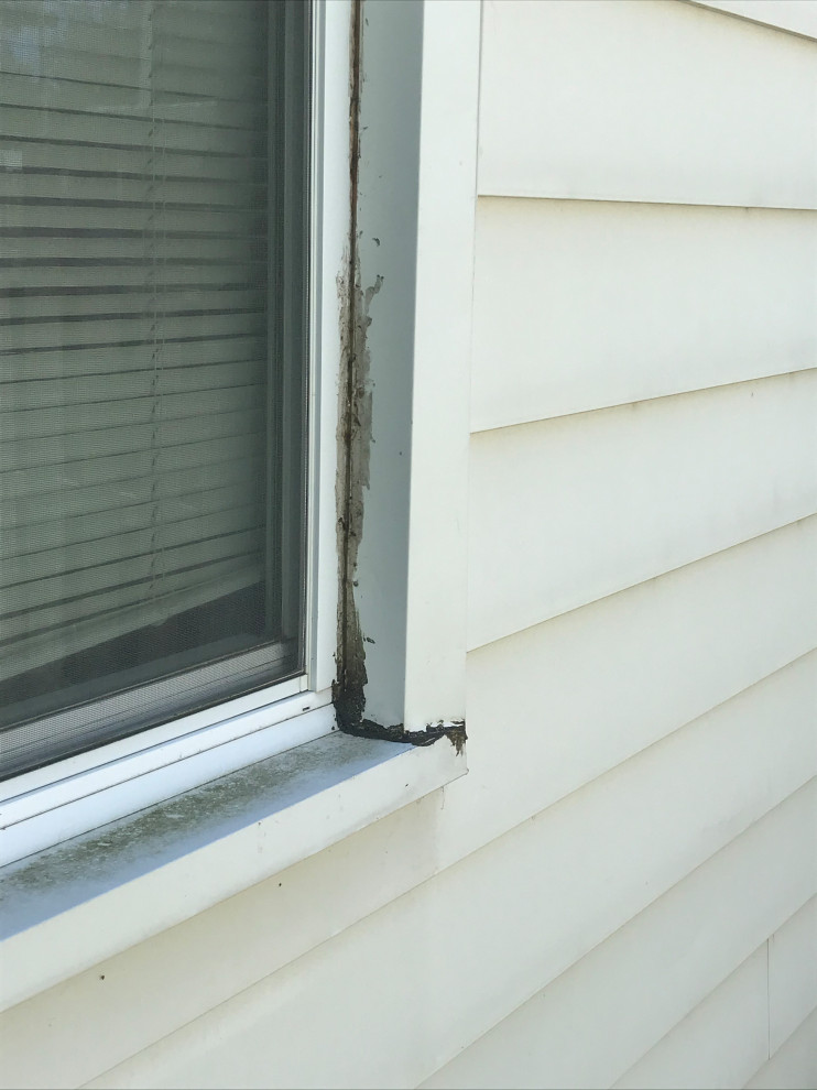 Caulking around windows