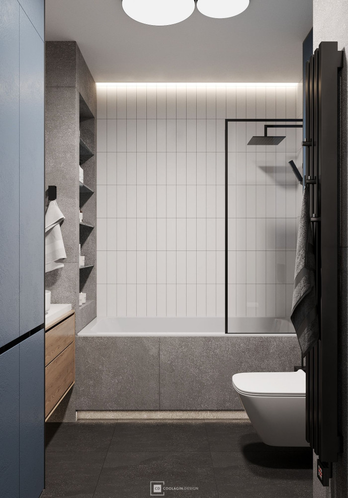 Стильная квартира с панорамными окнами даже в санузле