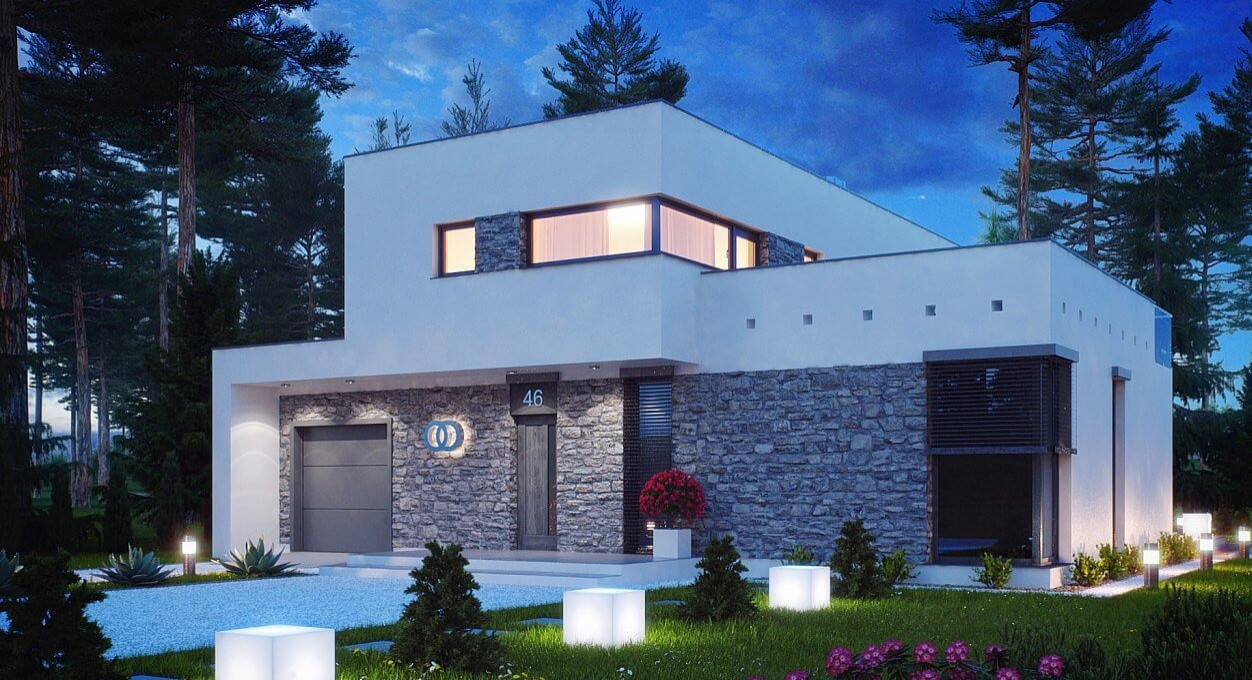 Проект каменного дома Zx46