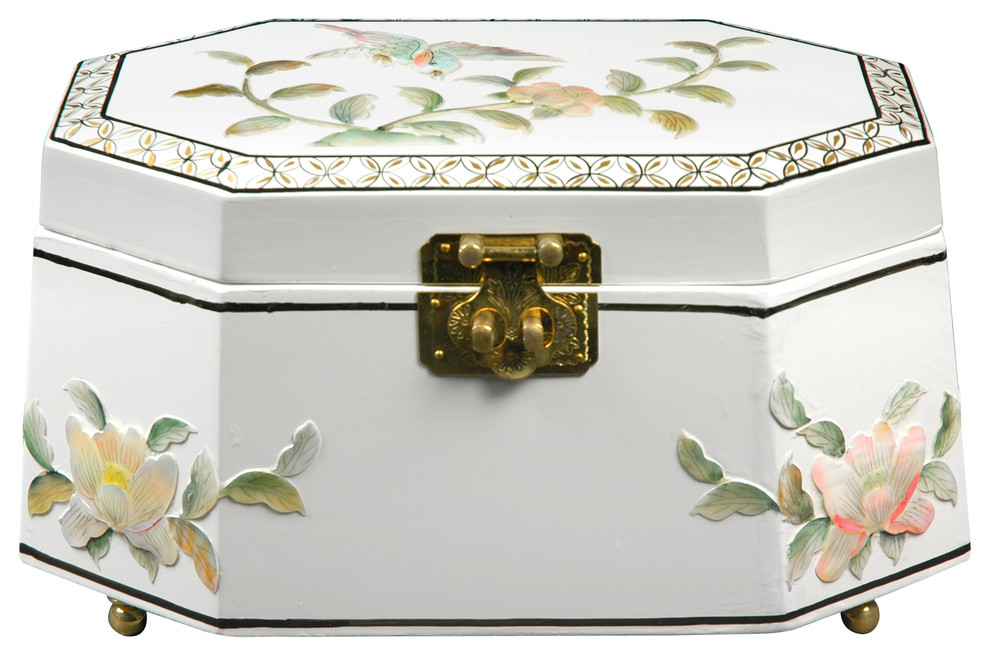 Antoinette Jewelry Box, White
