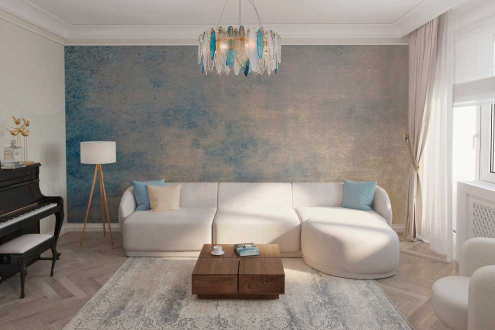 Wohnzimmer in Vierzimmerwochnung, 108gm Berlin.