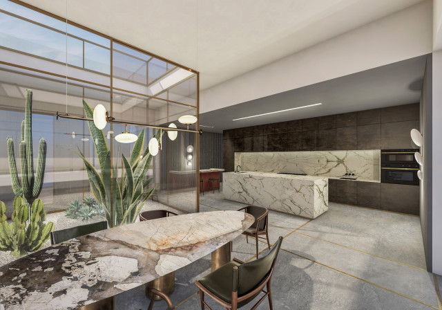 VILLA K contemporary-dining-room