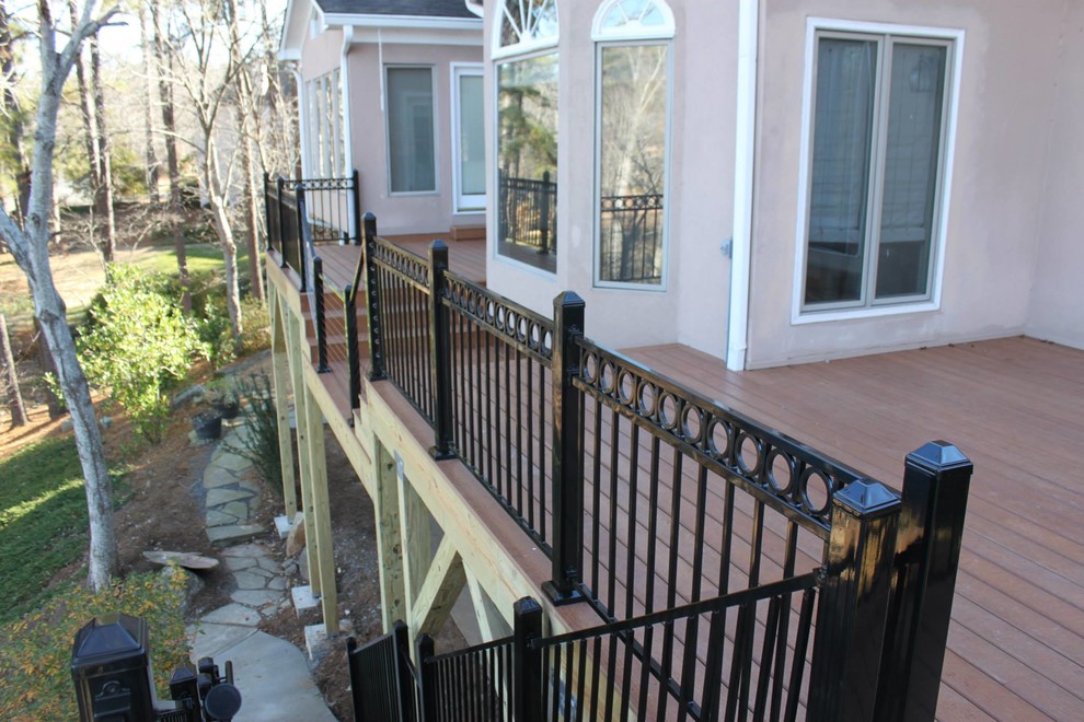 Deck - large rooftop balcony deck idea in Atlanta with no cover