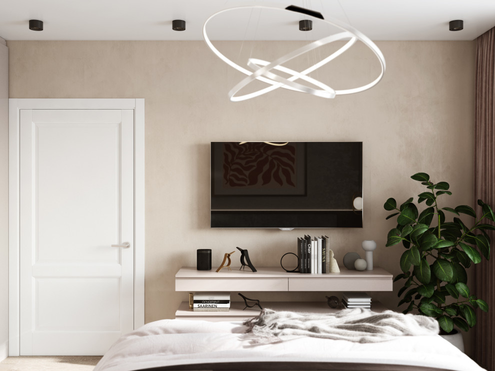 Спальня в элегантной квартире на улице Мельникайте (г.Тюмень)