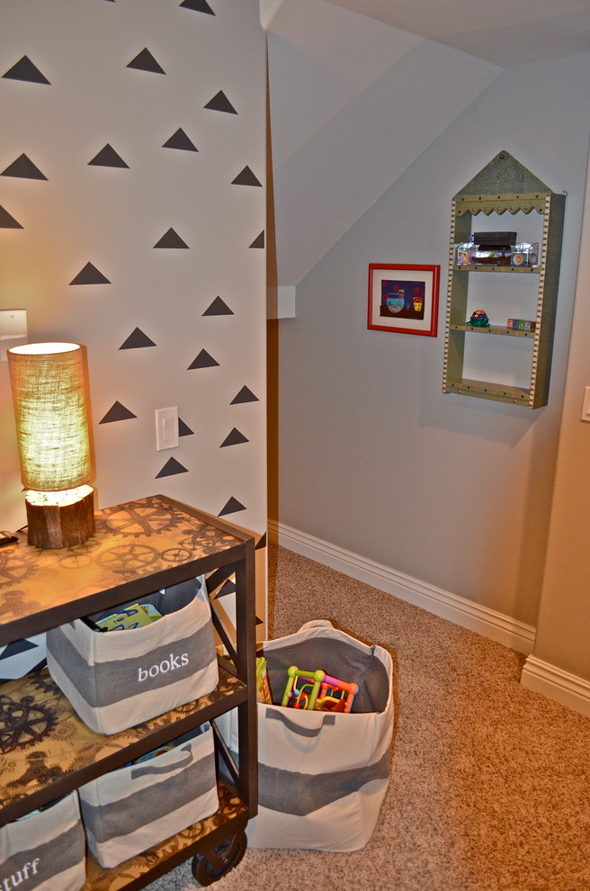 Home design - rustic home design idea in Omaha