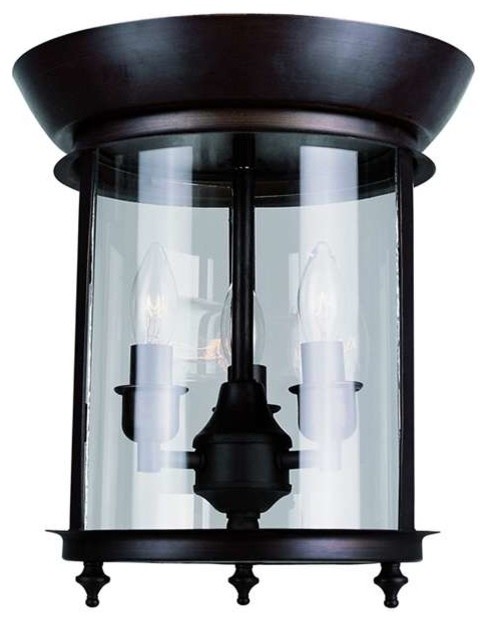 Trans Globe Gothic 3 Light Flush Mount Traditional Flush Mount