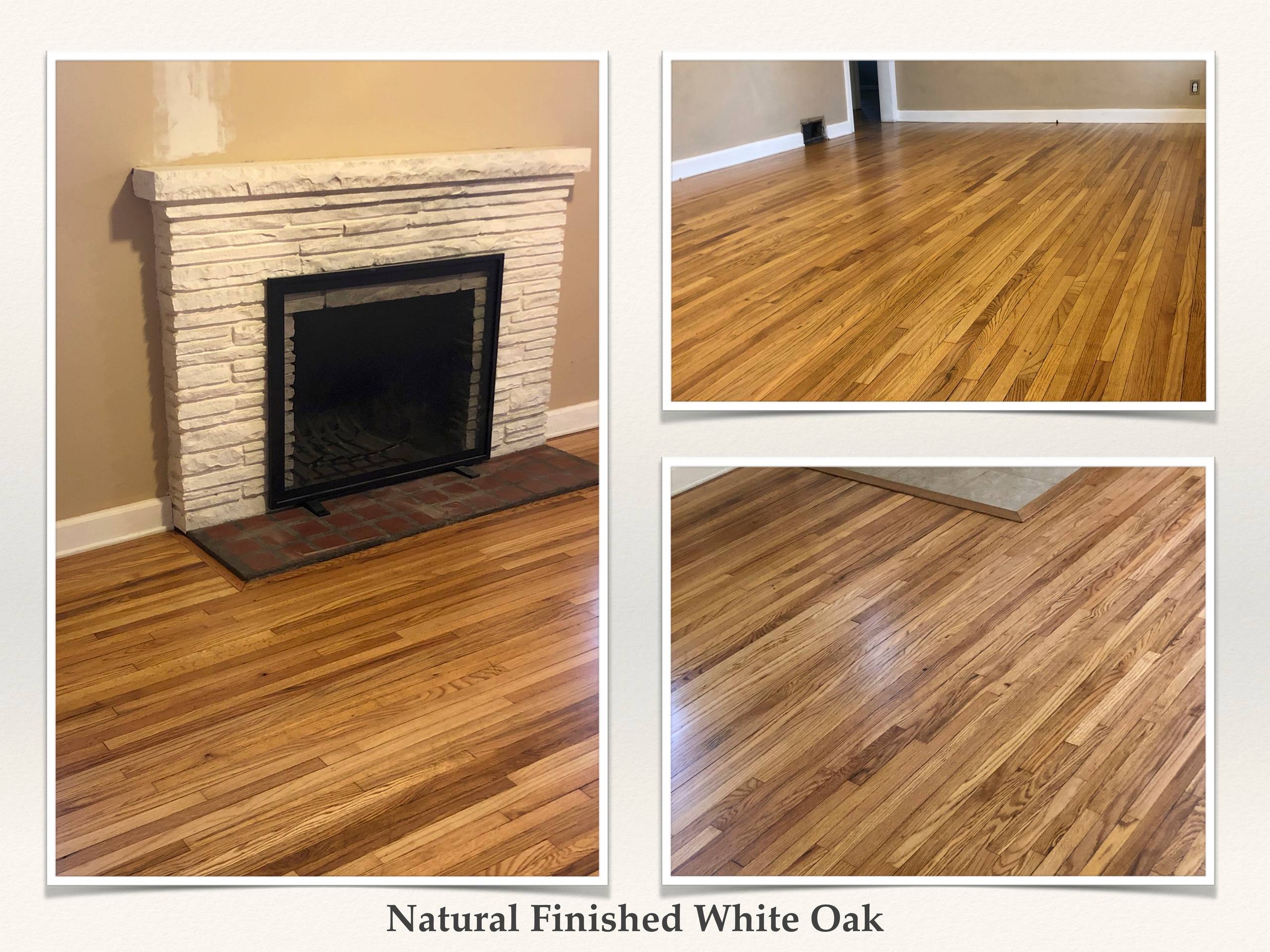 Natural Finish on White Oak