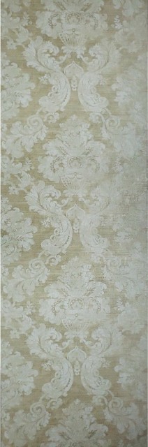 Victorian Wallpaper brass Gold Metallic off white beige damask Textured ...