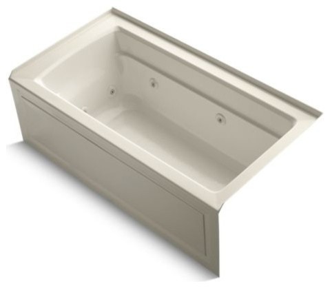 Archer Alcove Whirlpool Tub, Integral Apron, Right-Hand ...