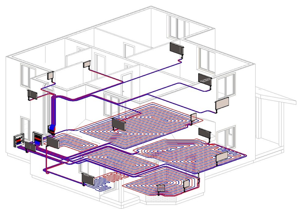 Инженерные системы дома 200 м2 из СИП панелей