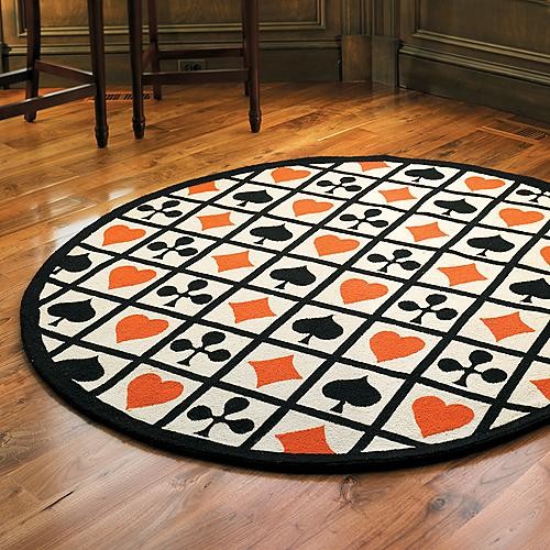 Poker Game Room Rug Traditional Rugs by FRONTGATE