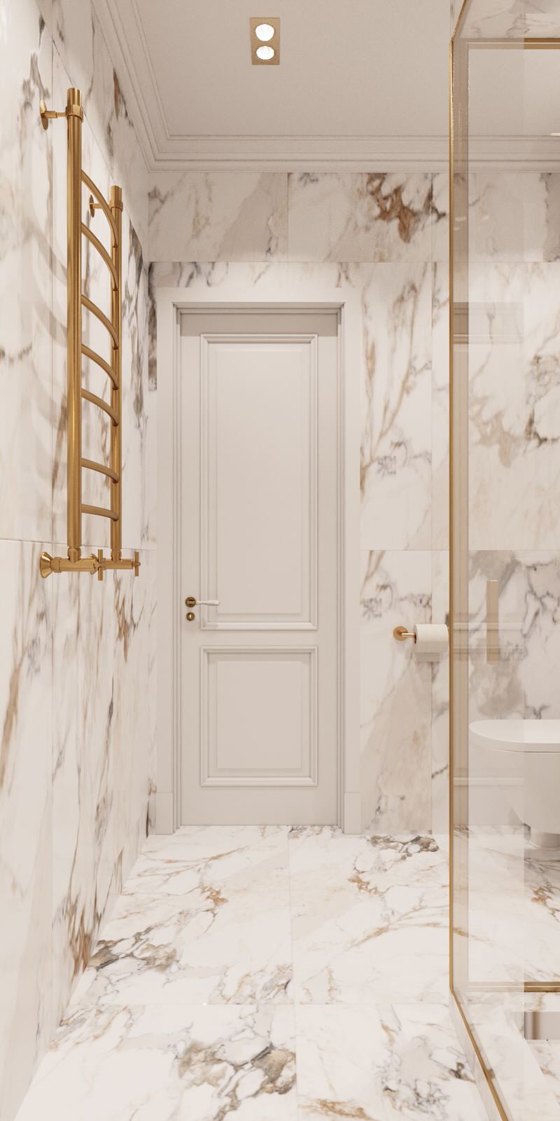 5. Calm classic. Большой санузел