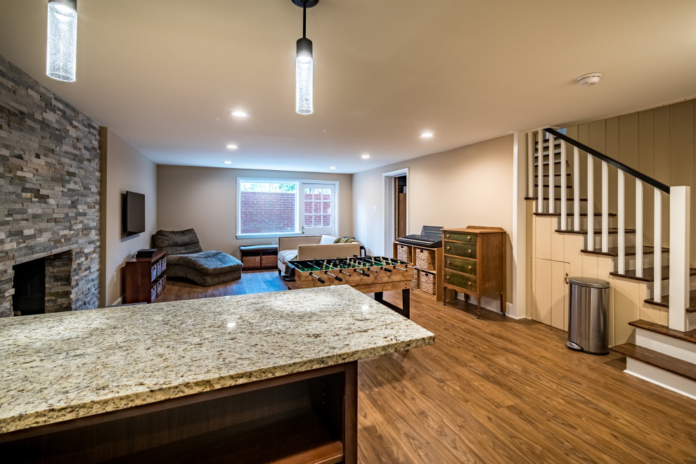 Home design - transitional home design idea in Raleigh