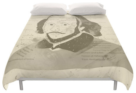 William Shakespeare Vintage Duvet Cover Contemporary Duvet