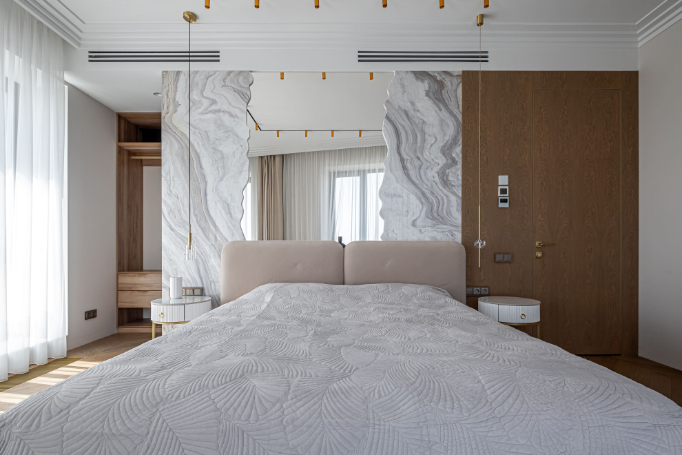 Реализованный дизайн проект четырехкомнатной квартиры 112 кв. м.