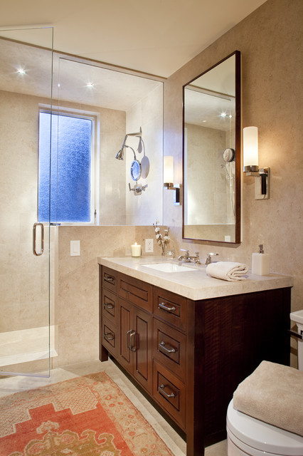 Guest Bath modern-badezimmer