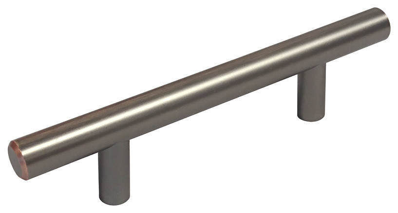 Oil Rubbed Bronze Solid Steel Bar Pull, 3"-76mm