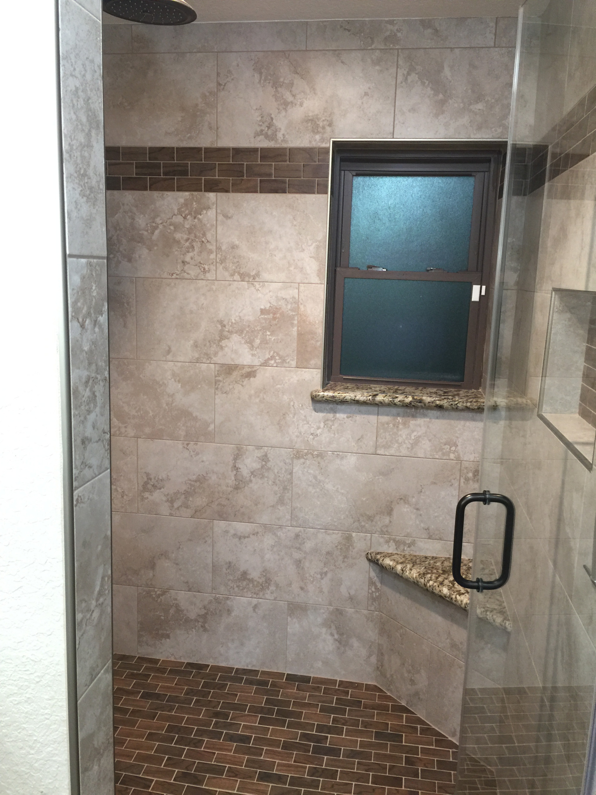 Rabbit Trail - Master Bathroom Tile Shower - 2016
