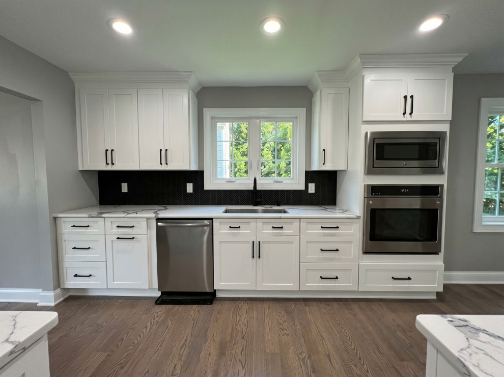 Kitchen Sink and Appliance Wall | Addition to Split Level Teaneck NJ