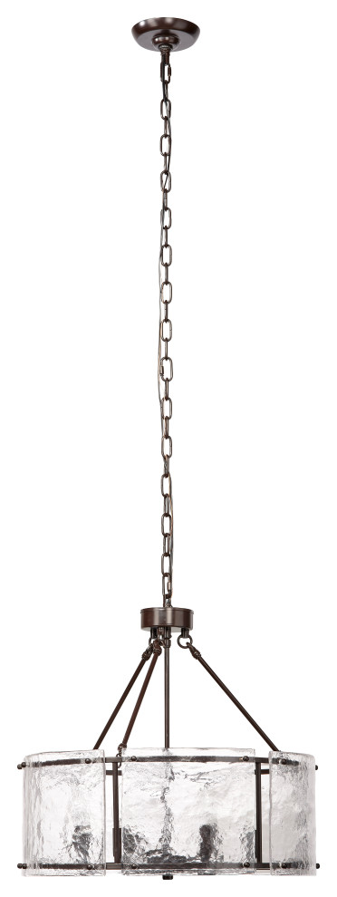 Glenn Large Round Metal Chandelier - Transitional - Chandeliers - by ...