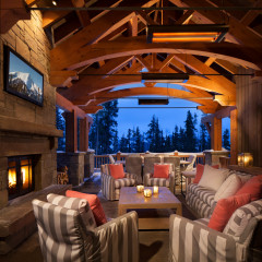 20 Cozy Covered Patios and Porches With Fire Features