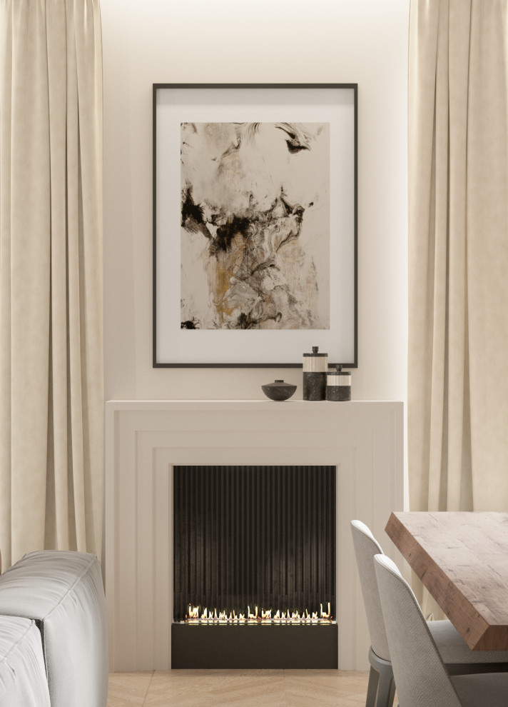 Современная кухня-гостиная