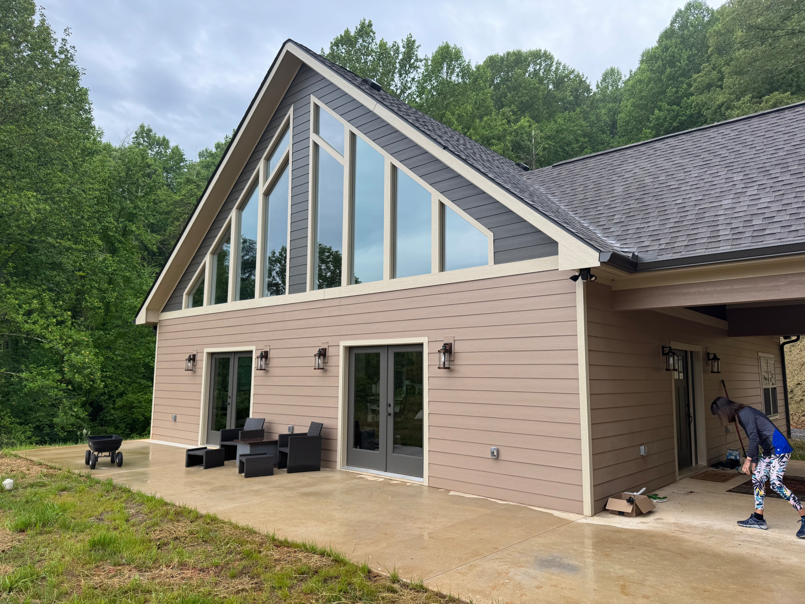 Patio Roof Addition for A-Frame Mountain Home