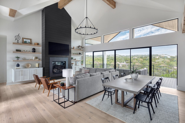 Cliffside Farmhouse landstil-dagligstue