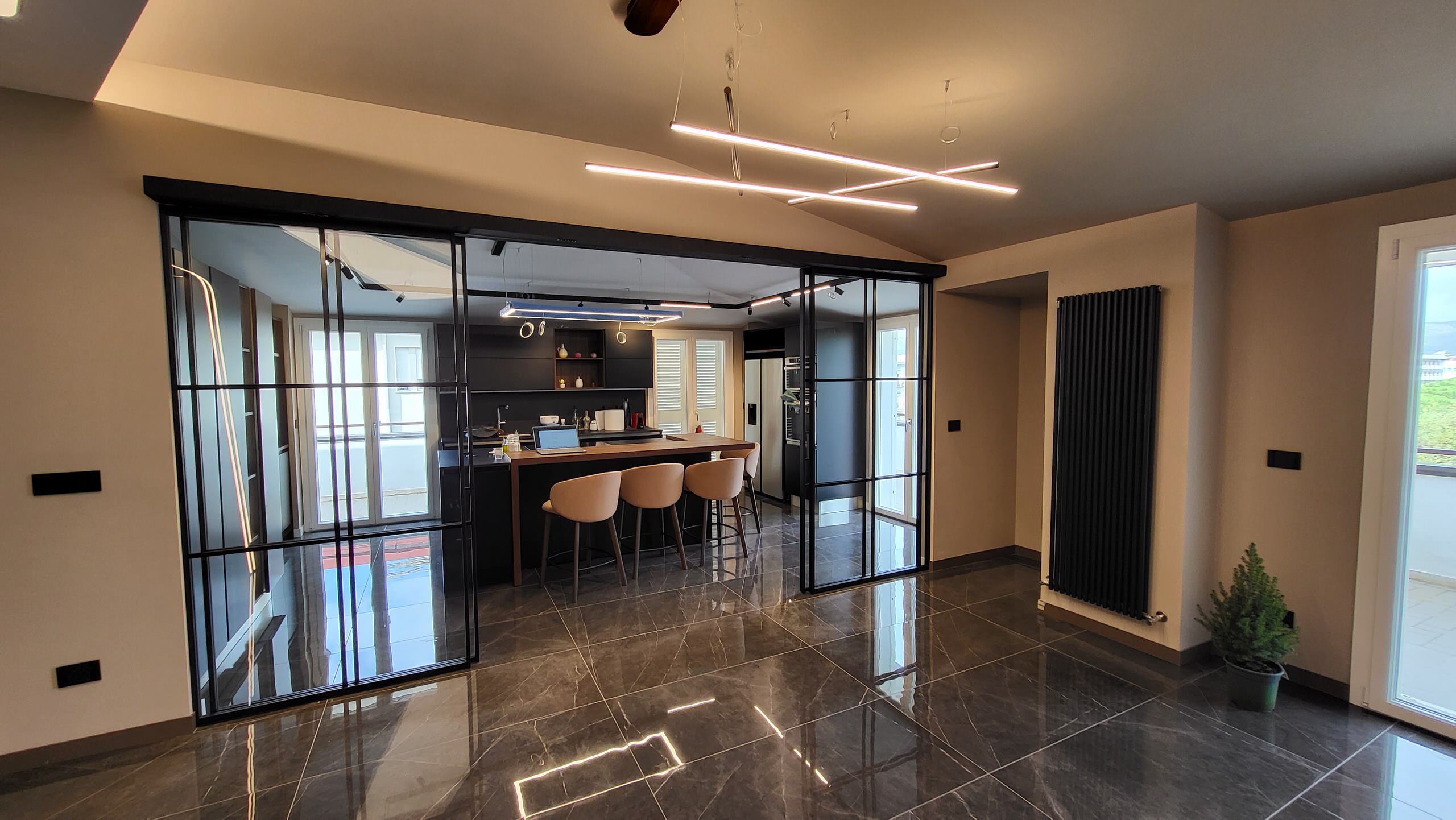 Ristrutturazione attico a Caserta: interior design contemporaneo su misura