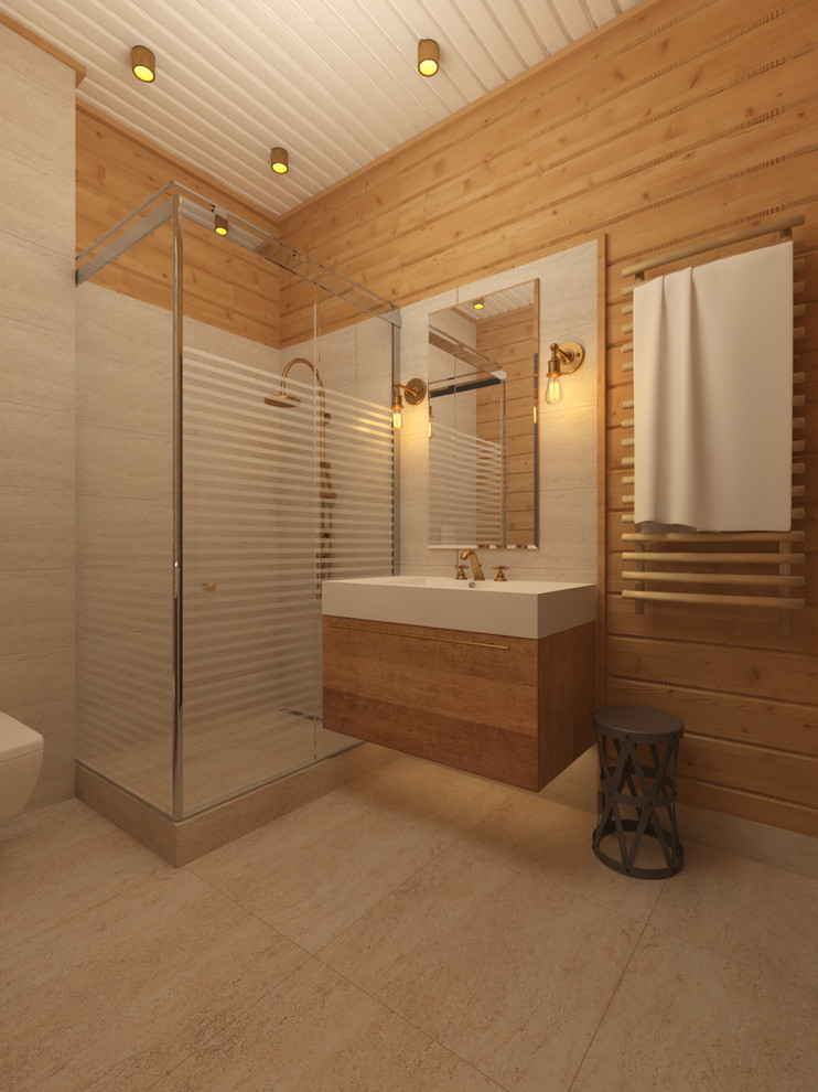 Проект интерьера деревянного дома в Новосибирске