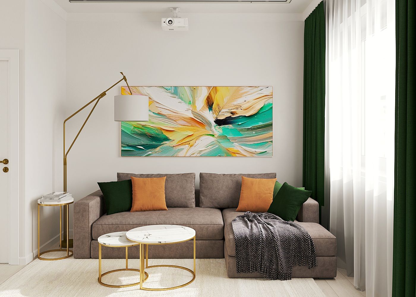 Кухня-гостиная для большой семьи