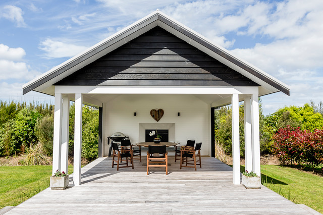 Contemporary Omaga Flats House landstil-terrasse