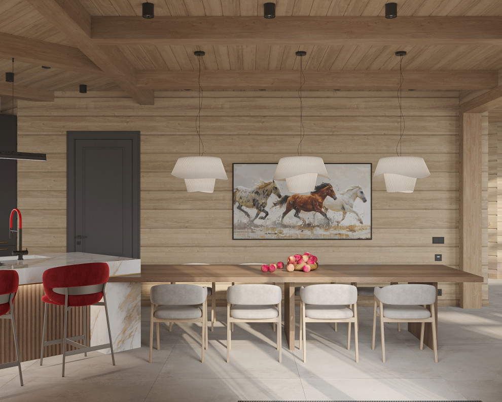 Загородный дом из клееного бруса