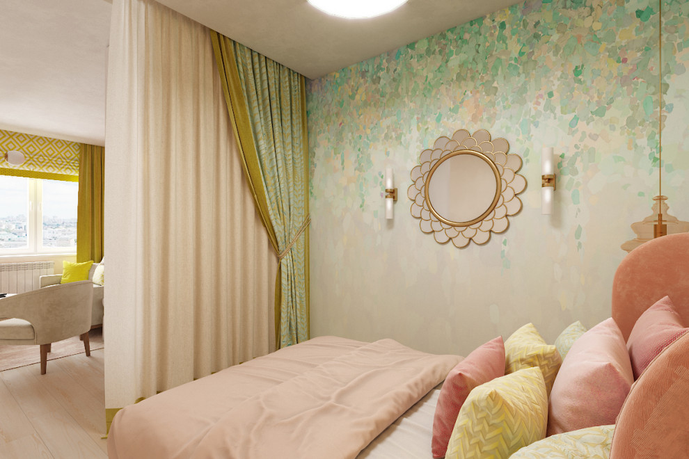 Розовая пудра - Однокомнатная квартира для женщины.