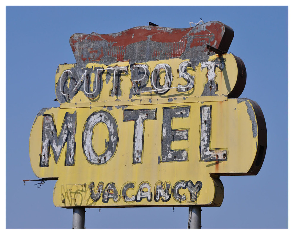 "Outpost Motel" Print by Martin Yeeles