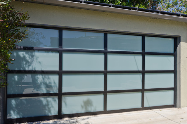 Glass Gates And Garage Door In Culver City Contemporary Garage