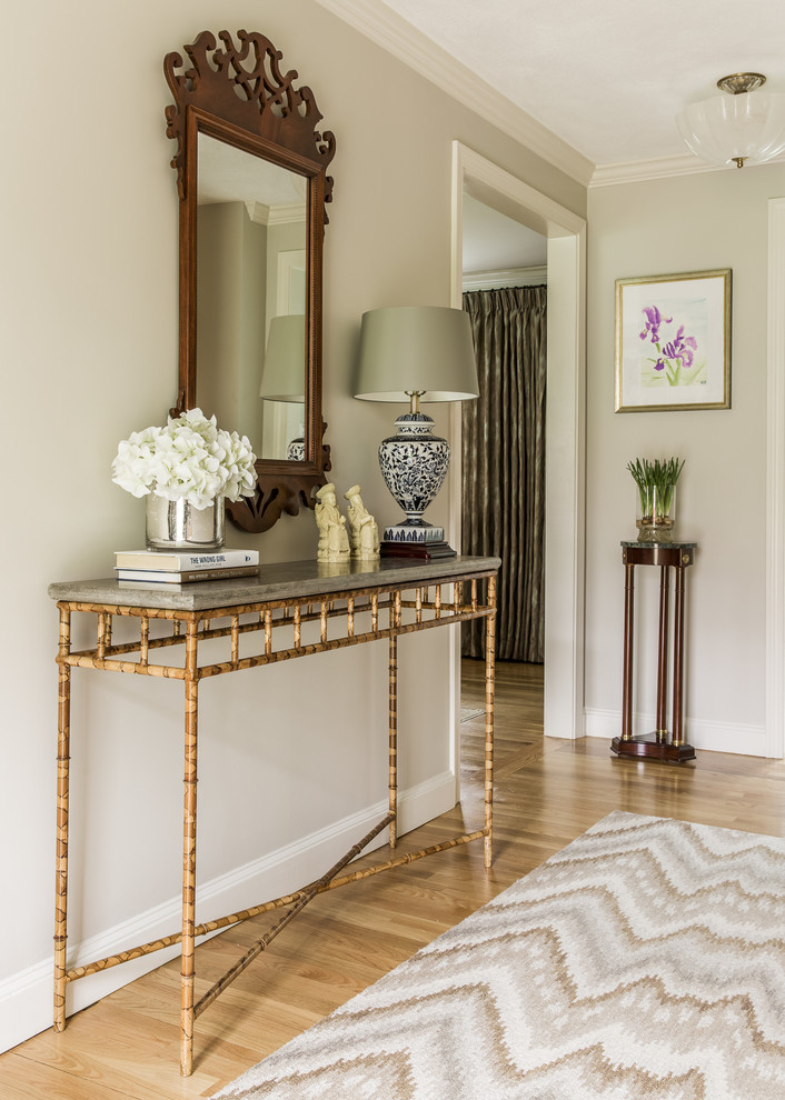 Inspiration for a transitional home design remodel in Boston