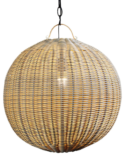 Faux Rattan Globe Lantern 18 Tropical Pendant Lighting By Faux Rattan Globe Lantern 18 Tropical Pendant Lighting By Design Mix Furniture