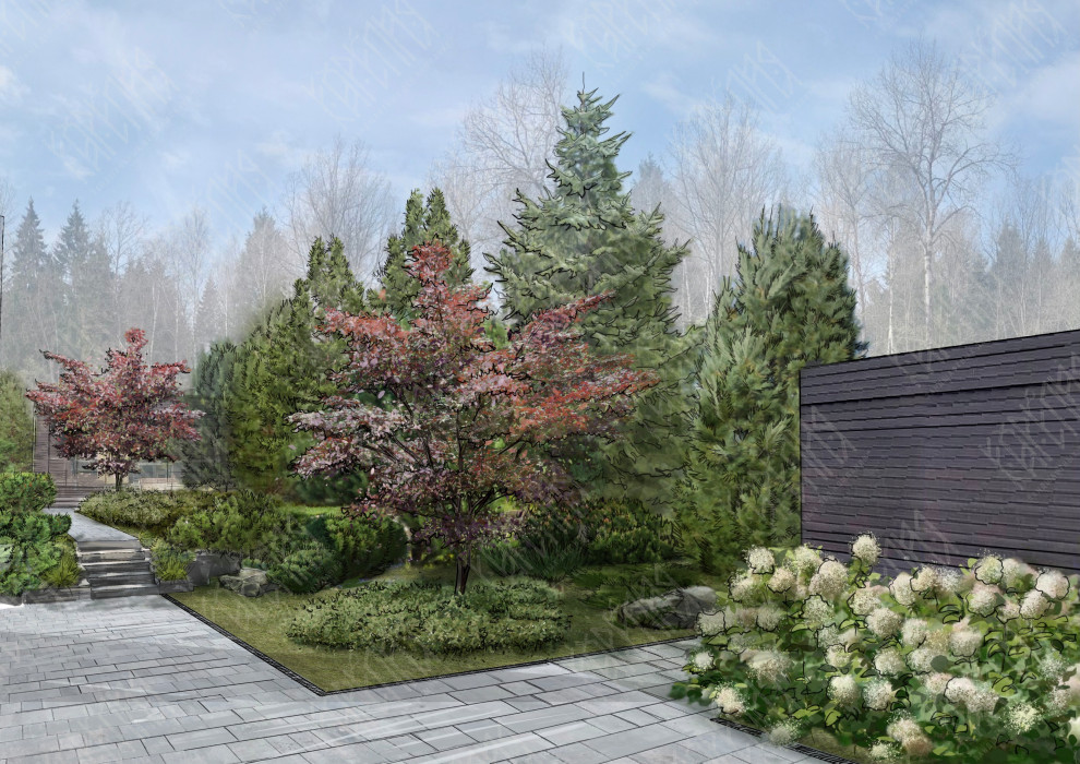 Зона у гаража