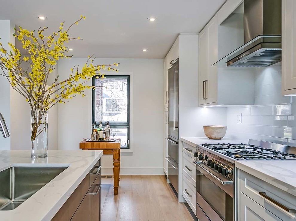 Kitchen - transitional kitchen idea in Toronto
