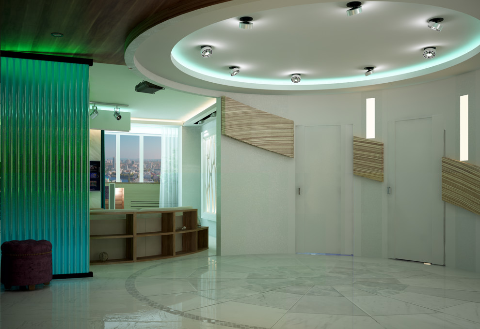 Квартира с арт-объектом из мрамора