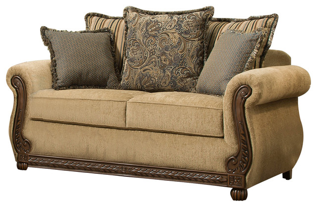 Lane Home Furnishings Outback Antique Loveseat Traditional