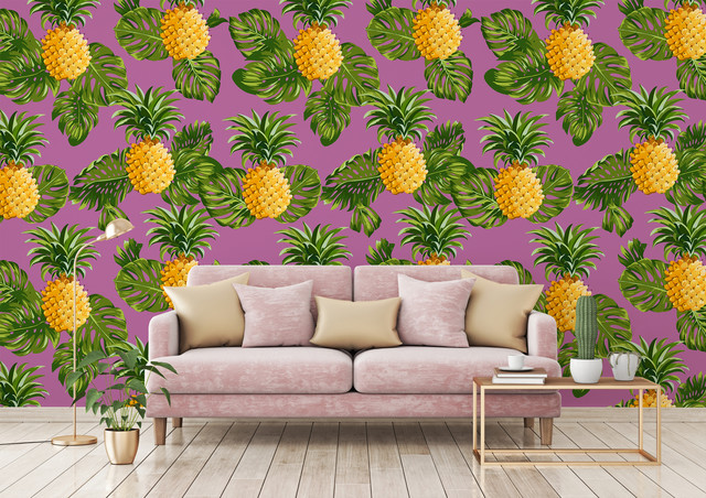 Hypnotic Pineapple exotisk-vardagsrum