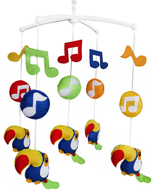 Unisex Nursery Mobile Musical Mobile Modern Baby Mobiles by