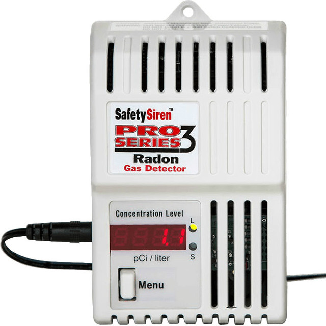Safety Siren Pro Series 3 Radon Gas Detectors Contemporary Carbon Monoxide And Smoke