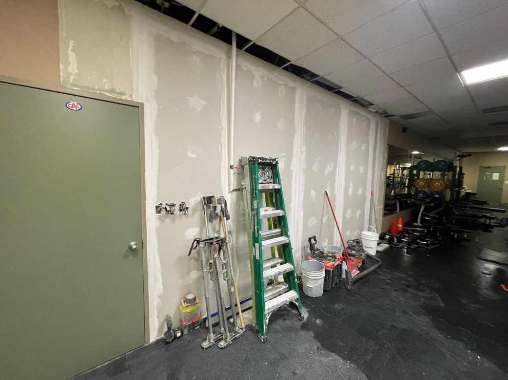Wall Addition - Calgary Police Station Gym