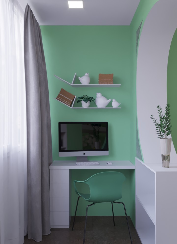 Экспресс-визуализация Спальня "Нежная Мята"