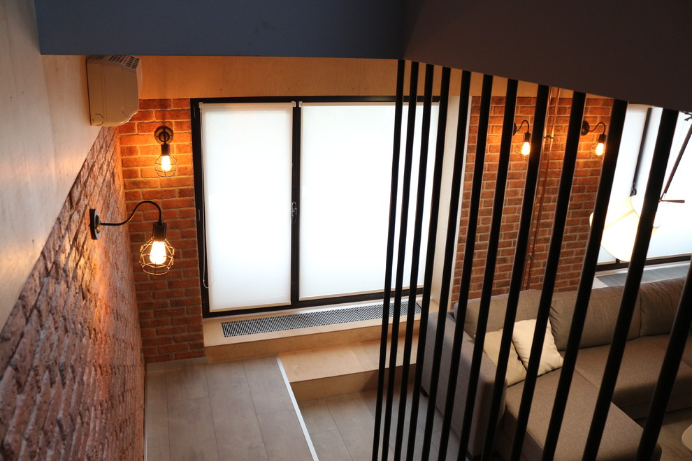 Двухуровневая квартира в стиле лофт/индастриал