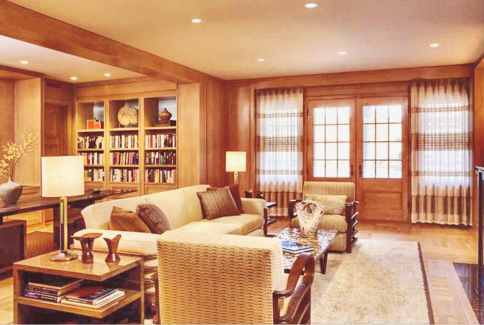 Drapery by Distinctive Window Treatments Plus Contemporary Living Room New York by